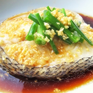 Steam Fish with Young Ginger Sauce